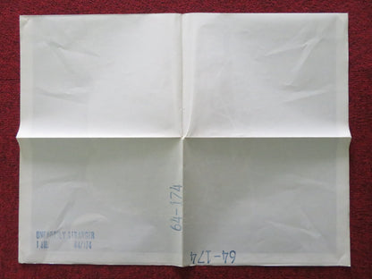 UNEARTHLY STRANGER FOLDED US ONE SHEET POSTER JOHN NEVILLE PHILIP STONE 1964 Rendezvous Cinema Movie posters