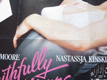 UNFAITHFULLY YOURS UK QUAD ROLLED POSTER DUDLEY MOORE NASTASSJA KINSKI 1984 Rendezvous Cinema Movie posters