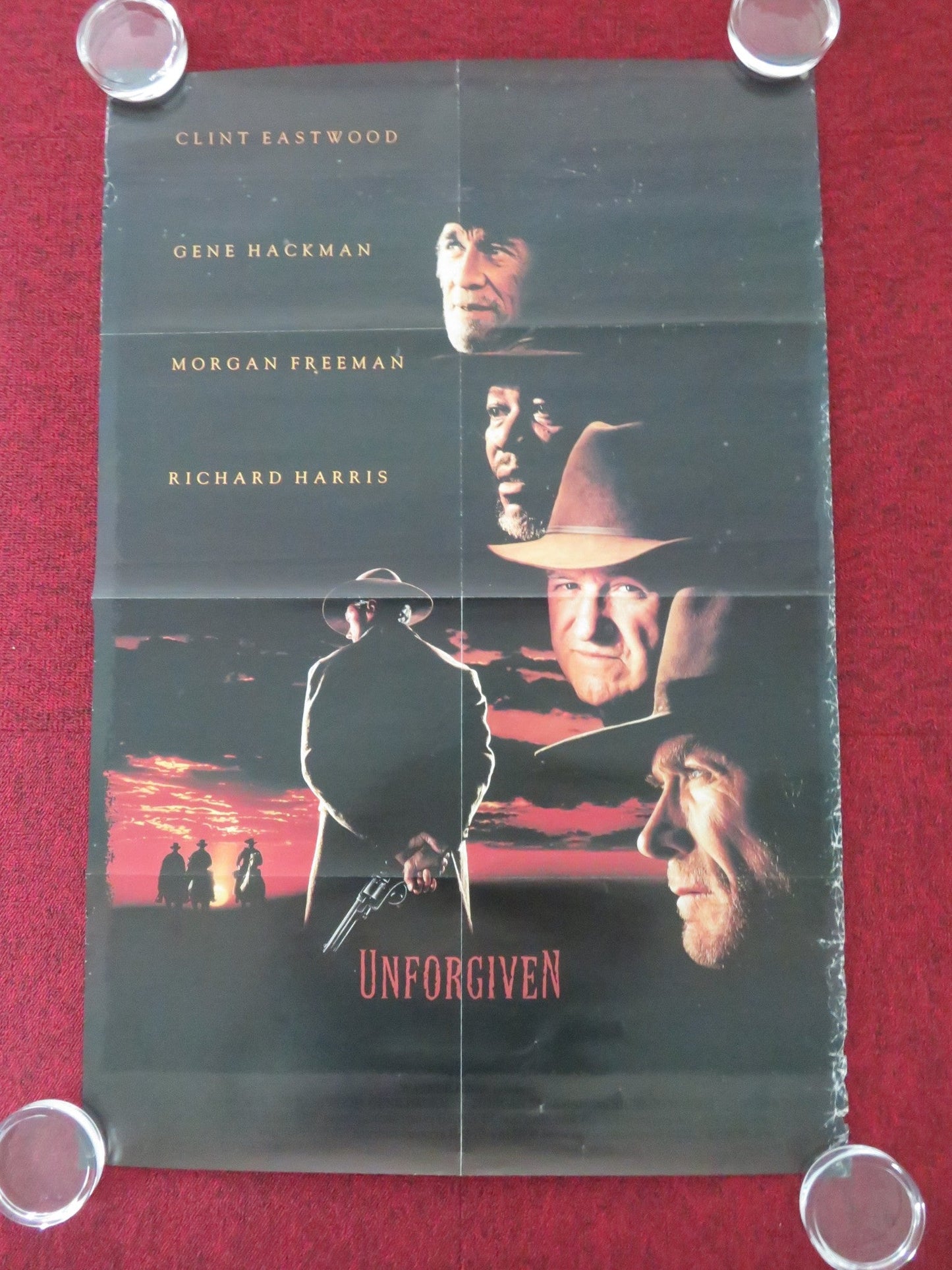 UNFORGIVEN & SHARON STONE (TWO SIDED POSTER) ROLLED EASTWOOD STONE HACKMAN 1990s Movie posters