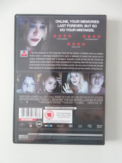 Unfriended (DVD) Shelley Hennig Heather Sossaman 2014 Region 2, 4, 5 Movie posters