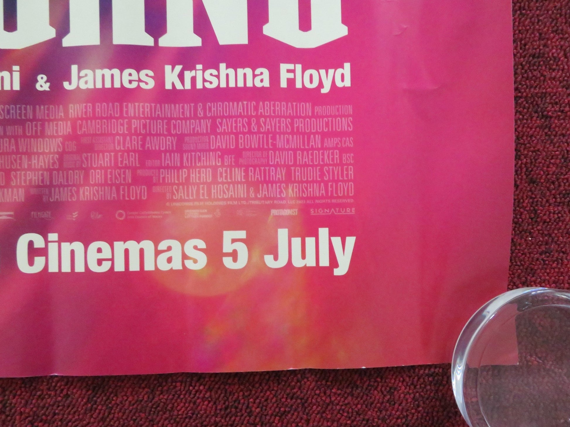 UNICORNS UK QUAD ROLLED POSTER BEN HARDY JASON PATEL 2023 Rendezvous Cinema Movie posters