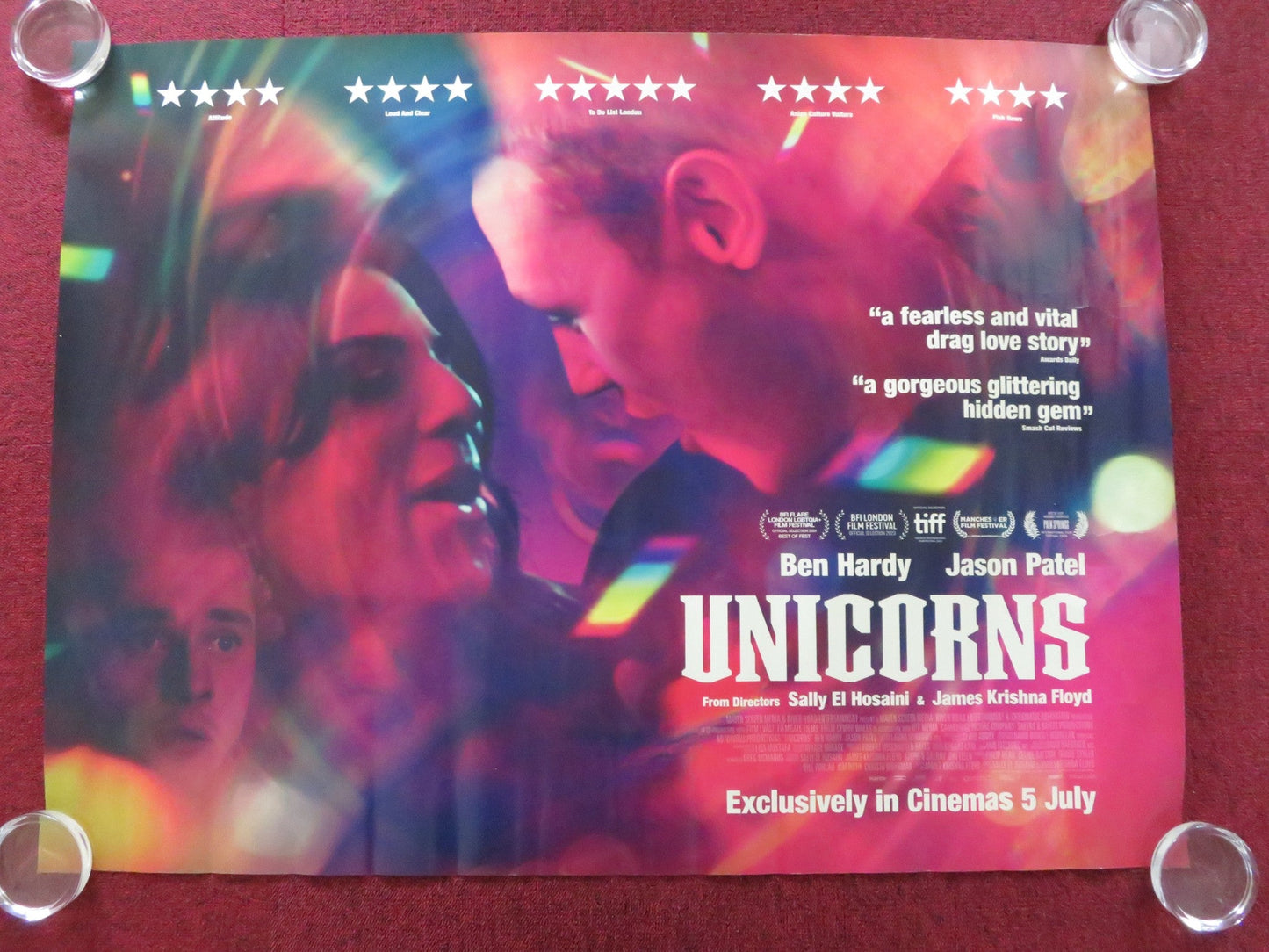 UNICORNS UK QUAD ROLLED POSTER BEN HARDY JASON PATEL 2023 Rendezvous Cinema Movie posters