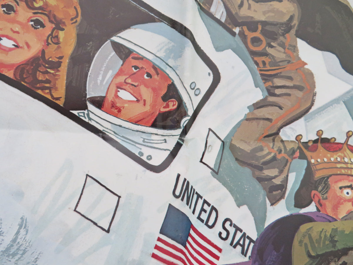 Unidentified Flying Oddball Folded US One Sheet Poster Disney Moody Dale 1979 Movie posters