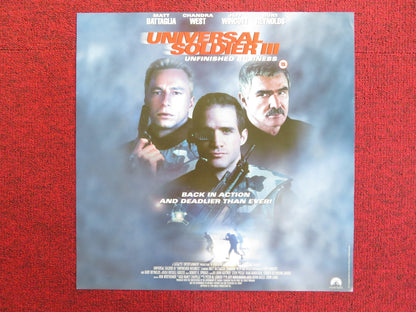 UNIVERSAL SOLDER III: UNFINISHED BUSINESS VHS VIDEO POSTER MATT BATTAGLIA 1998 Rendezvous Cinema Movie posters