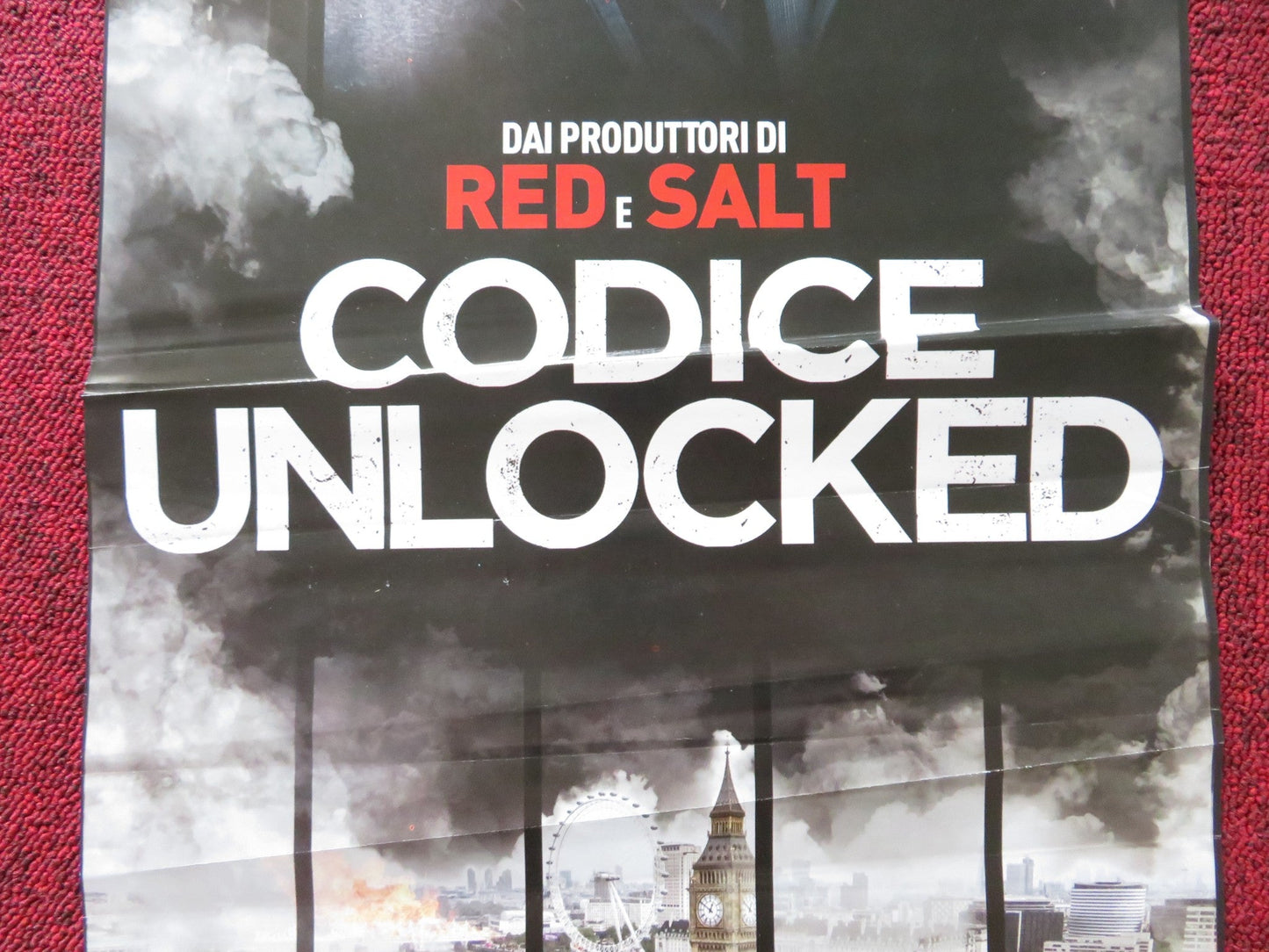 UNLOCKED ITALIAN LOCANDINA POSTER ORLANDO BLOOOM JOHN MALKOVICH 2017 Rendezvous Cinema Movie posters