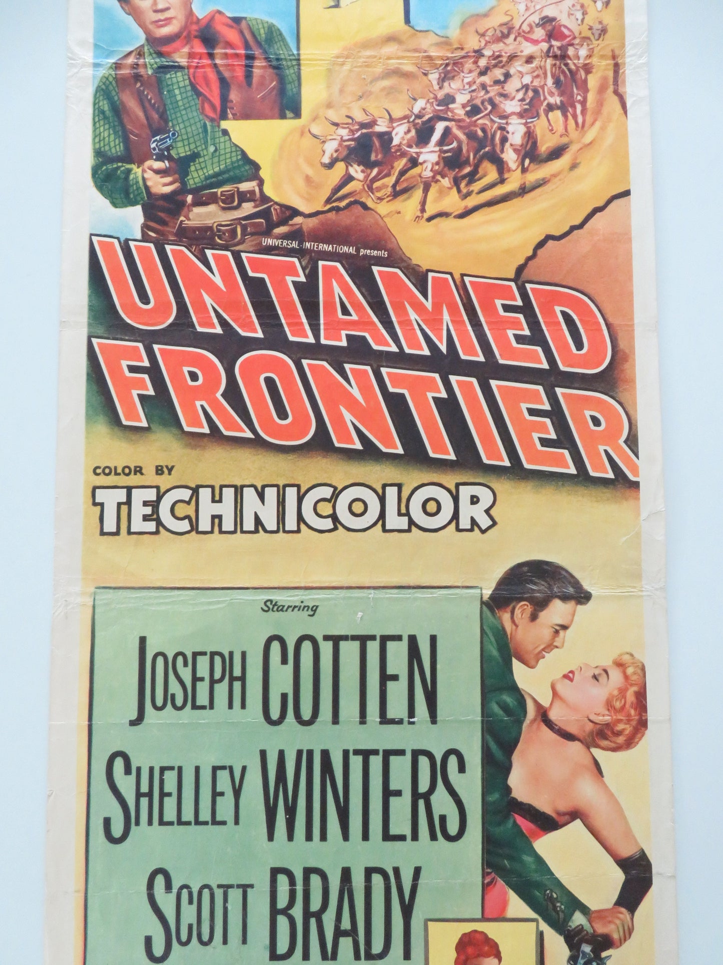 Untamed Frontier US Insert Poster Joseph Cotten Shelley Winters 1952 Movie posters