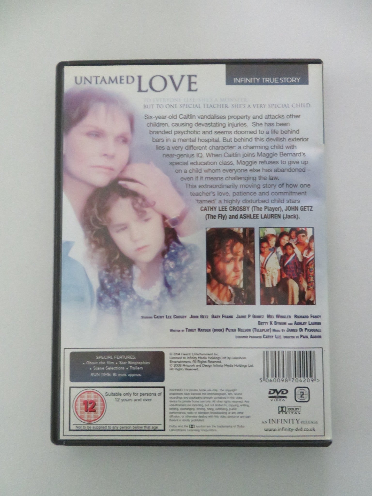 Untamed Love (DVD) Cathy Lee Crosby John Getz 1994 Region 2 Movie posters