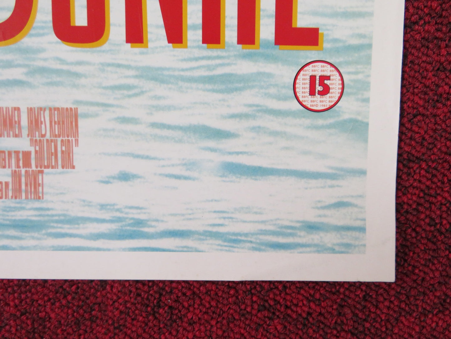 UP CLOSE AND PERSONAL VHS POSTER ROLLED ROBERT REDFORD MICHELLE PFEIFFER 1996 Rendezvous Cinema Movie posters