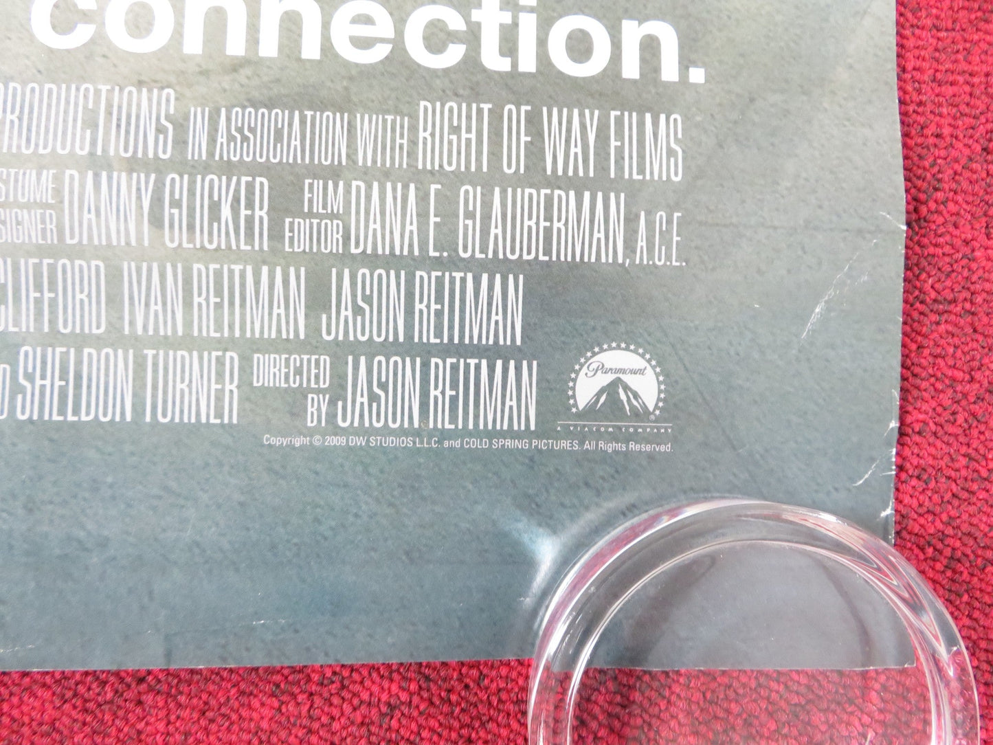 UP IN THE AIR US ONE SHEET ROLLED POSTER GEORGE CLOONEY VERA FARMIGA 2009 Rendezvous Cinema Movie posters