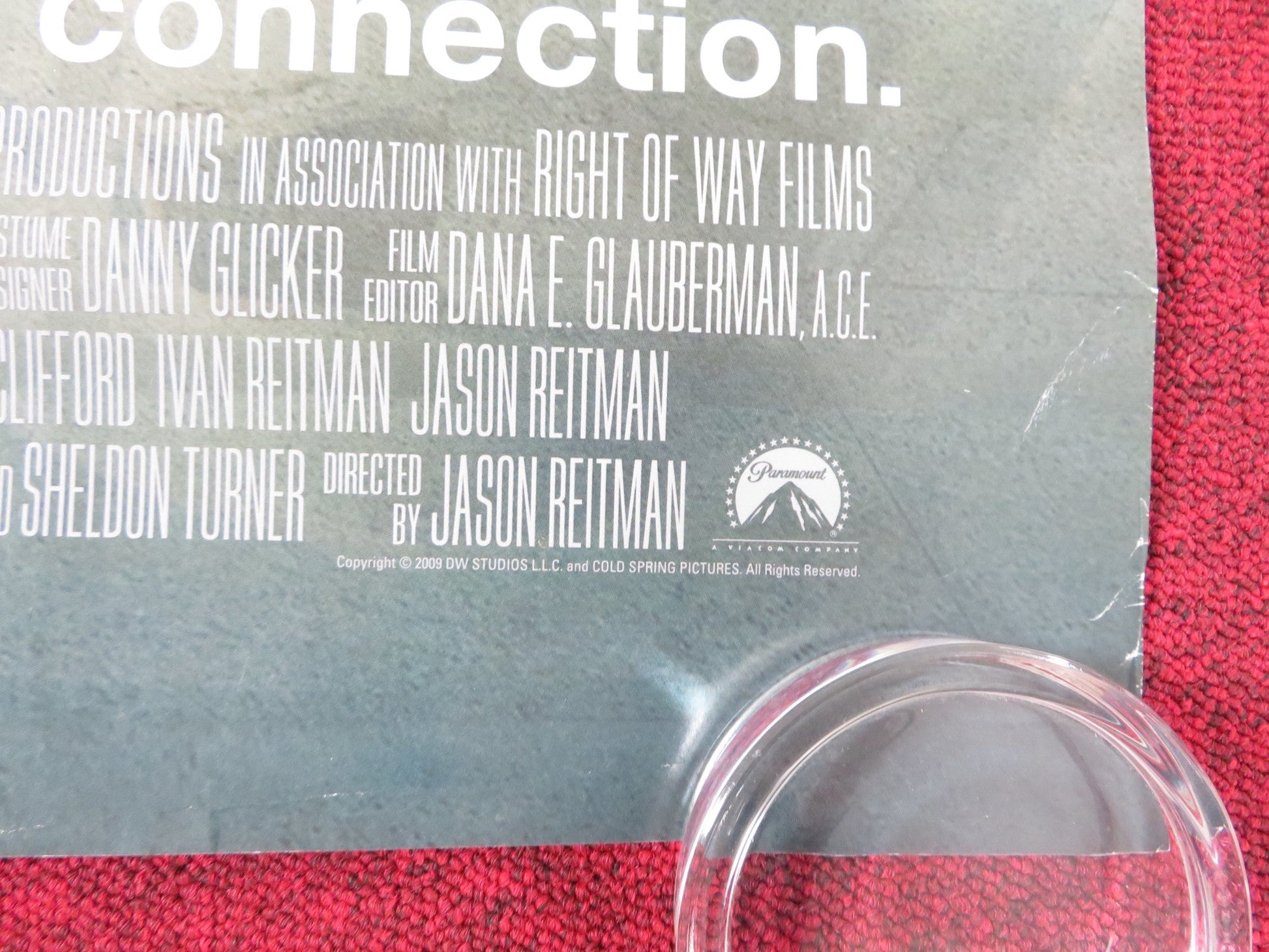 UP IN THE AIR US ONE SHEET ROLLED POSTER GEORGE CLOONEY VERA FARMIGA 2009 Rendezvous Cinema Movie posters