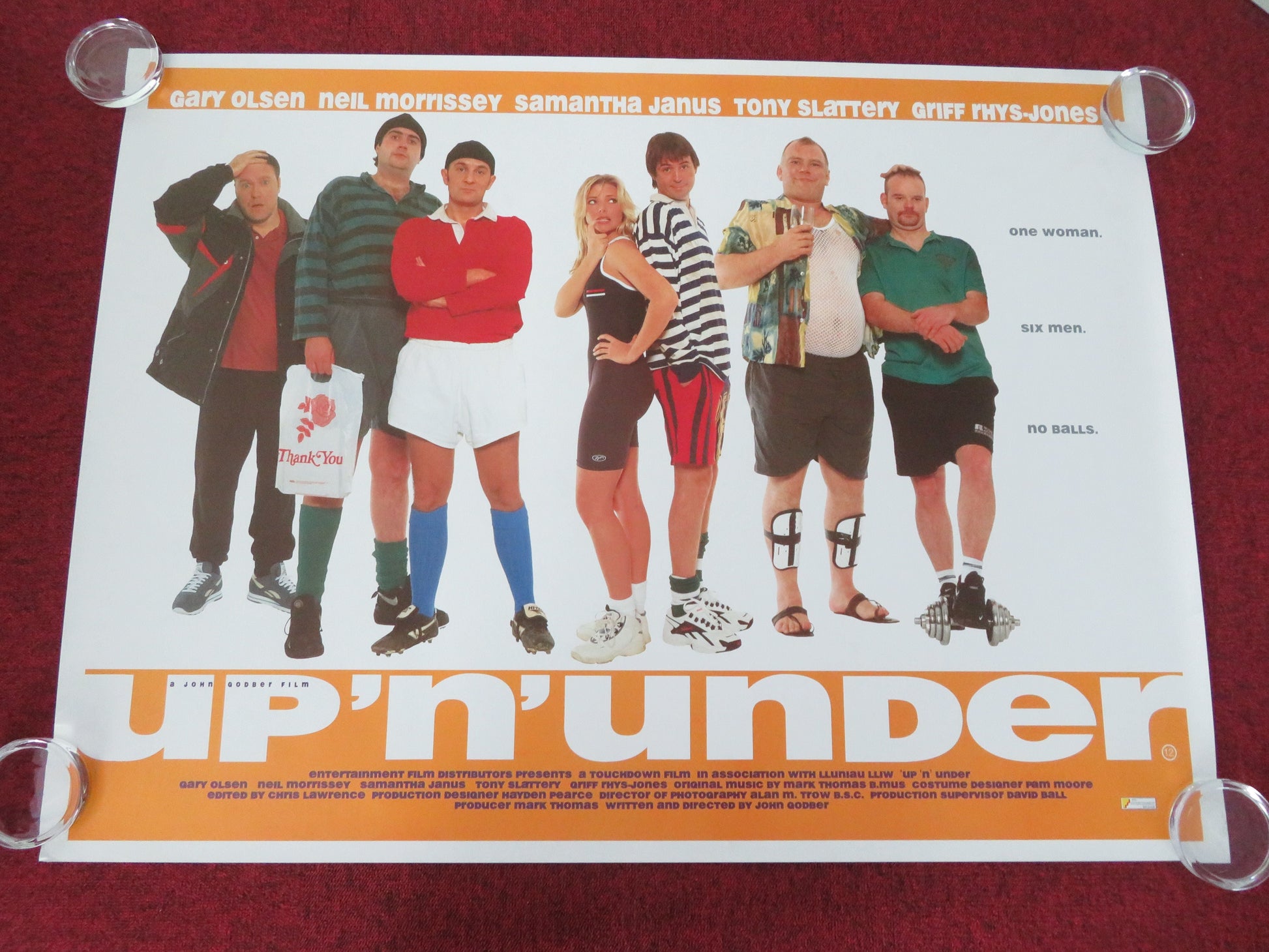 Up 'n' Under UK Quad Rolled Poster Neil Morrissey Samantha Janus 1998 Movie posters