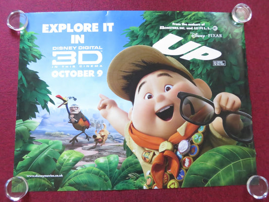 UP UK QUAD ROLLED POSTER DISNEY CHRISTOPHER PLUMMER EDWARD ASNER 2009 Rendezvous Cinema Movie posters