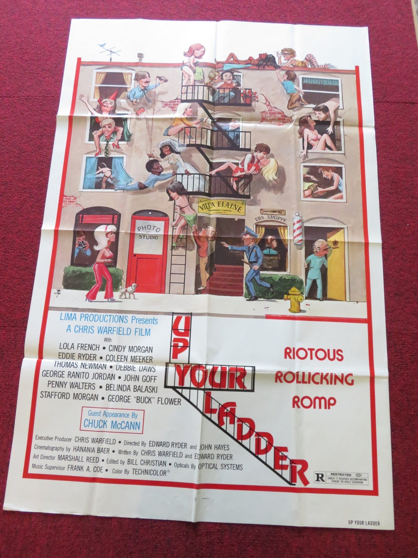 UP YOURS FOLDED US ONE SHEET POSTER EDDIE RYDER CINDY MORGAN 1979 Rendezvous Cinema Movie posters