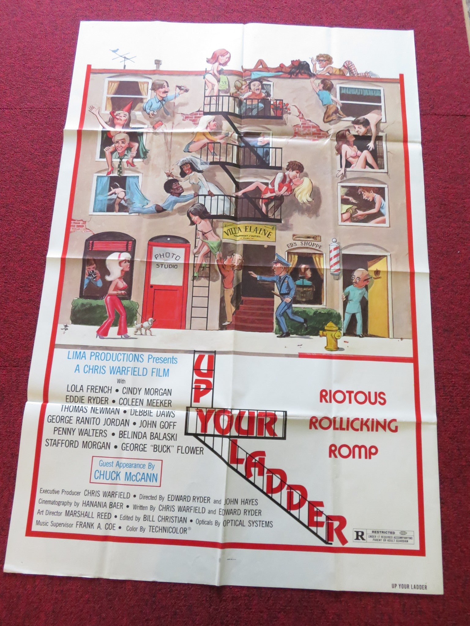UP YOURS FOLDED US ONE SHEET POSTER EDDIE RYDER CINDY MORGAN 1979 Rendezvous Cinema Movie posters