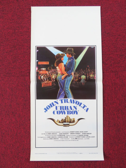 URBAN COWBOY ITALIAN LOCANDINA POSTER JOHN TRAVOLTA DEBRA WINGER 1980 Rendezvous Cinema Movie posters