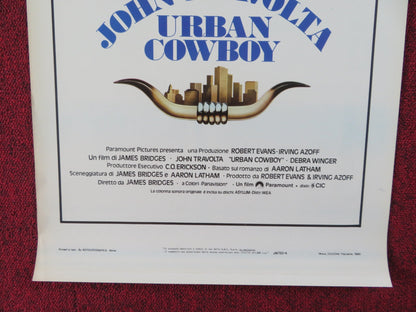 URBAN COWBOY ITALIAN LOCANDINA POSTER JOHN TRAVOLTA DEBRA WINGER 1980 Rendezvous Cinema Movie posters