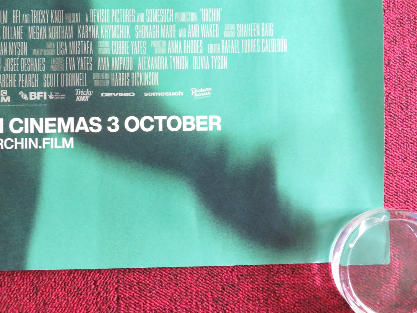 URCHIN UK QUAD ROLLED POSTER FRANK DILLANE MEGAN NORTHAM 2025 Movie posters