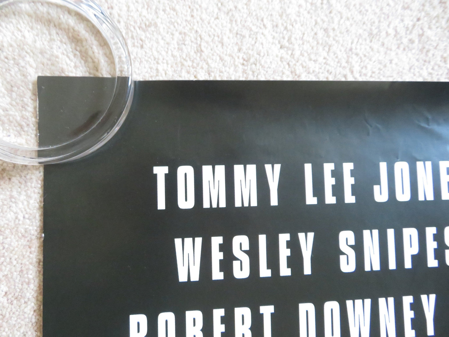 U.S. MARSHALS VHS VIDEO POSTER TOMMY LEE JONES WESLEY SNIPES 1998 Rendezvous Cinema Movie posters