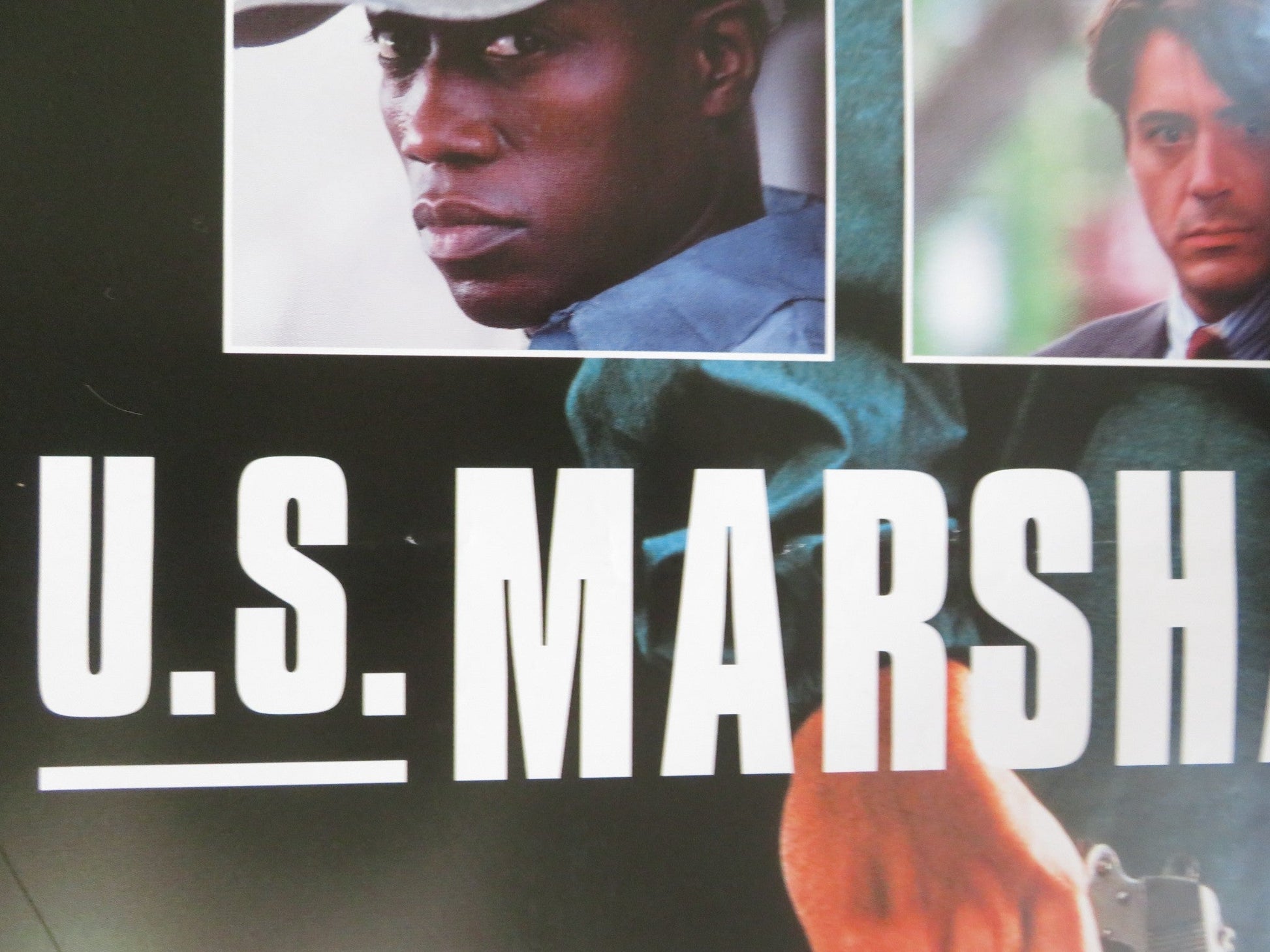 U.S. MARSHALS VHS VIDEO POSTER TOMMY LEE JONES WESLEY SNIPES 1998 Rendezvous Cinema Movie posters