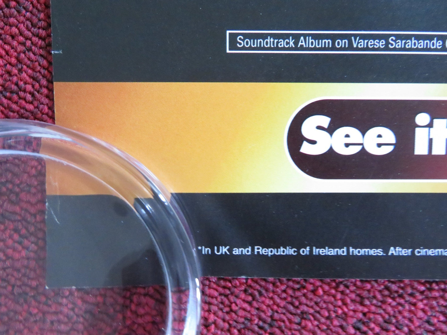 U.S. MARSHALS VHS VIDEO POSTER TOMMY LEE JONES WESLEY SNIPES 1998 Rendezvous Cinema Movie posters