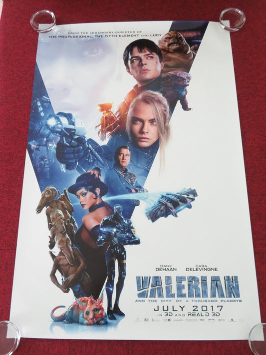 VALERIAN US ONE SHEET ROLLED POSTER RIHANNA CARA DELEVINGNE 2017 Movie posters