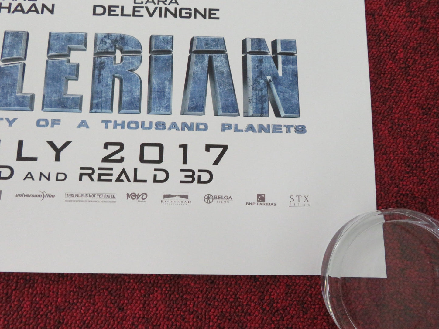 VALERIAN US ONE SHEET ROLLED POSTER RIHANNA CARA DELEVINGNE 2017 Movie posters