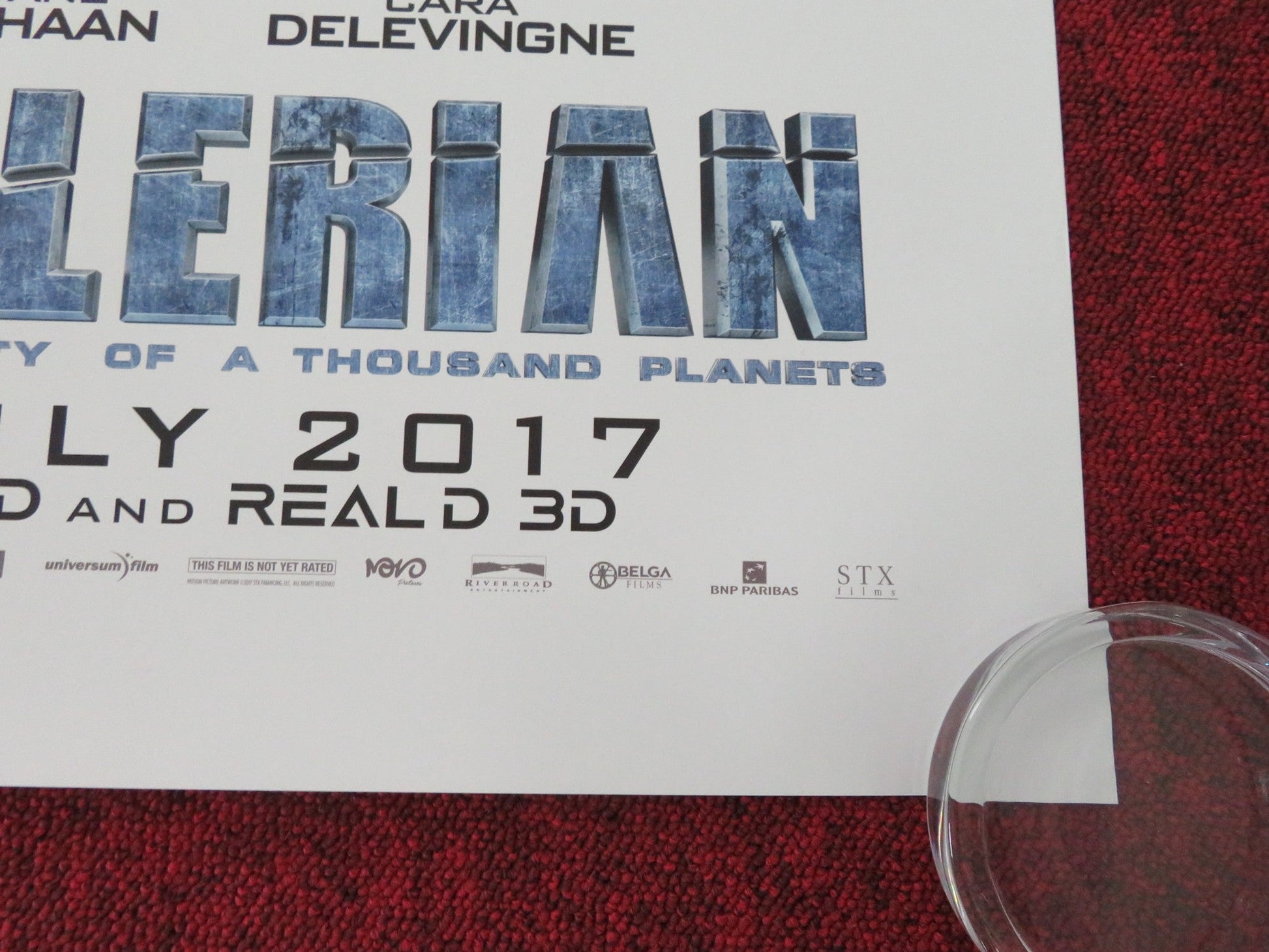 VALERIAN US ONE SHEET ROLLED POSTER RIHANNA CARA DELEVINGNE 2017 Movie posters