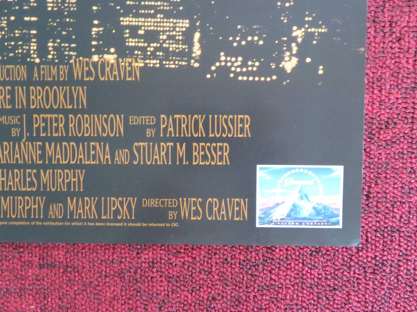 VAMPIRE IN BROOKLYN VHS VIDEO POSTER EDDIE MURPHY ANGELA BASSETT 1995 Rendezvous Cinema Movie posters