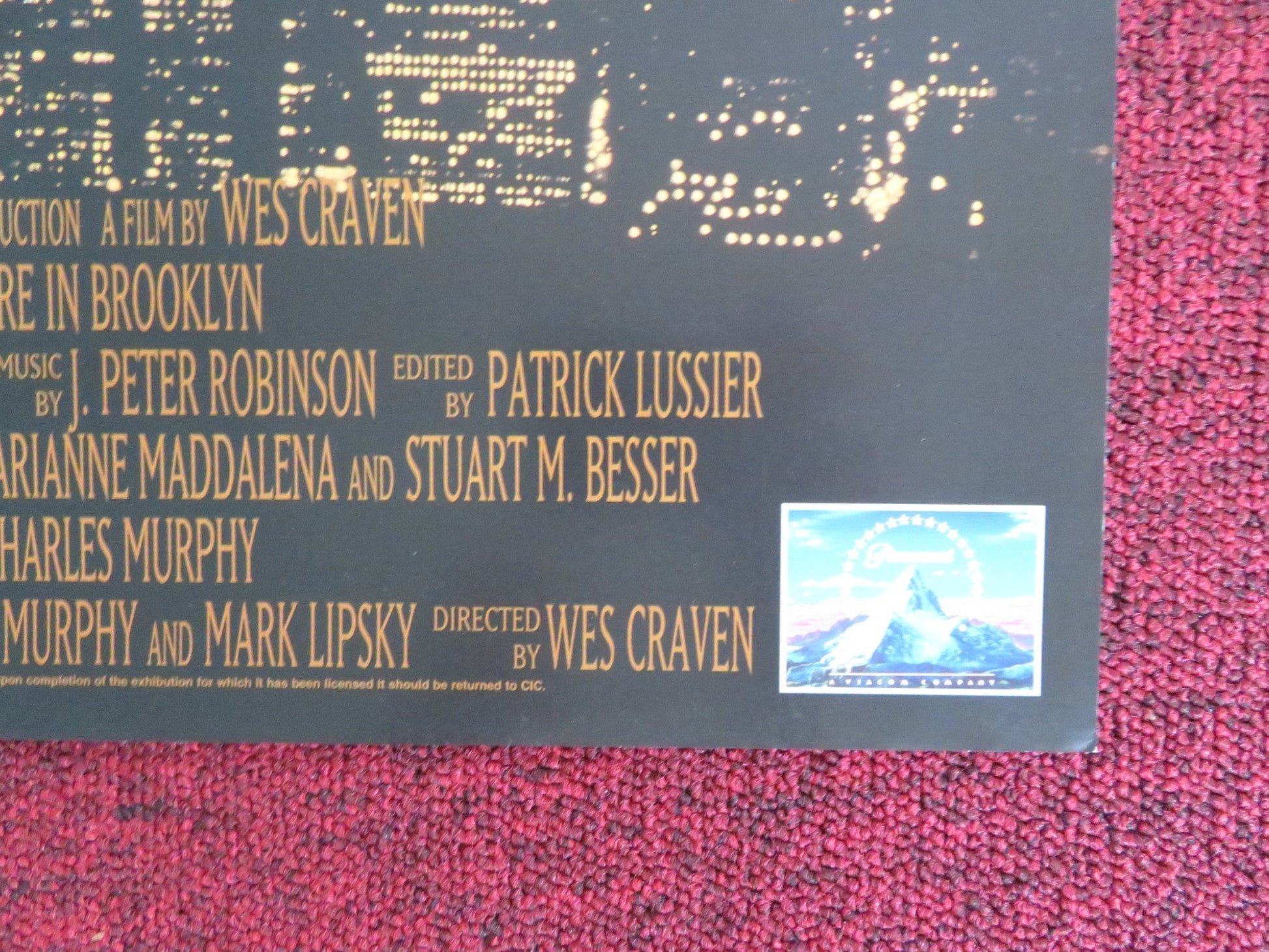 VAMPIRE IN BROOKLYN VHS VIDEO POSTER EDDIE MURPHY ANGELA BASSETT 1995 Rendezvous Cinema Movie posters