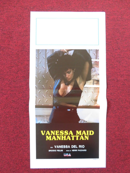 VANESSA MAID IN MANHATTAN ITALIAN LOCANDINA POSTER BROOKE FIELDS J. BUTLER 1986 Rendezvous Cinema Movie posters