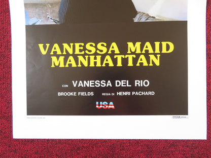 VANESSA MAID IN MANHATTAN ITALIAN LOCANDINA POSTER BROOKE FIELDS J. BUTLER 1986 Rendezvous Cinema Movie posters