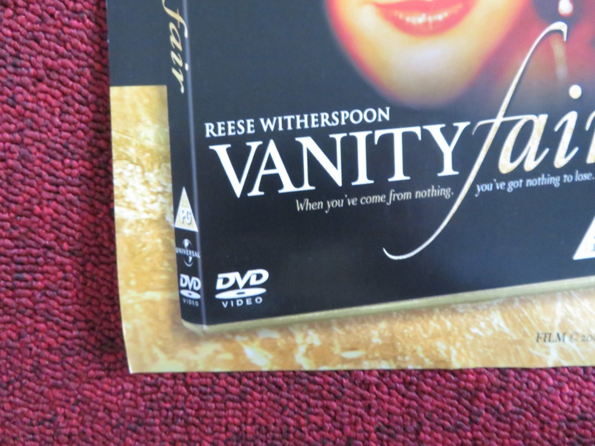 VANITY FAIR DVD POSTER REESE WITHERSPOON GABRIEL BYRNE 2004 Rendezvous Cinema Movie posters