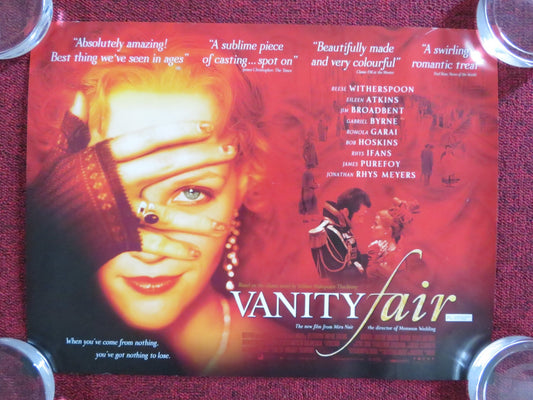 VANITY FAIR UK MINI QUAD POSTER REESE WITHERSPOON GABRIEL BYRNE 2004 Rendezvous Cinema Movie posters