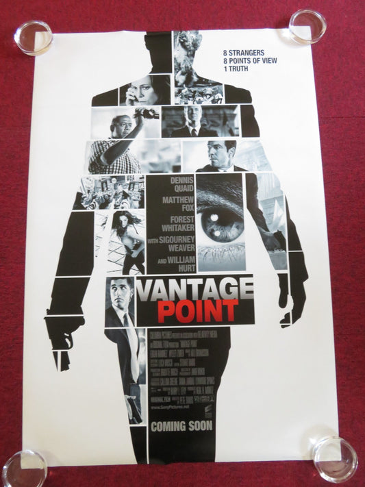 VANTAGE POINT US ONE SHEET ROLLED POSTER DENNIS QUAID MATTHEW FOX 2008 Rendezvous Cinema Movie posters
