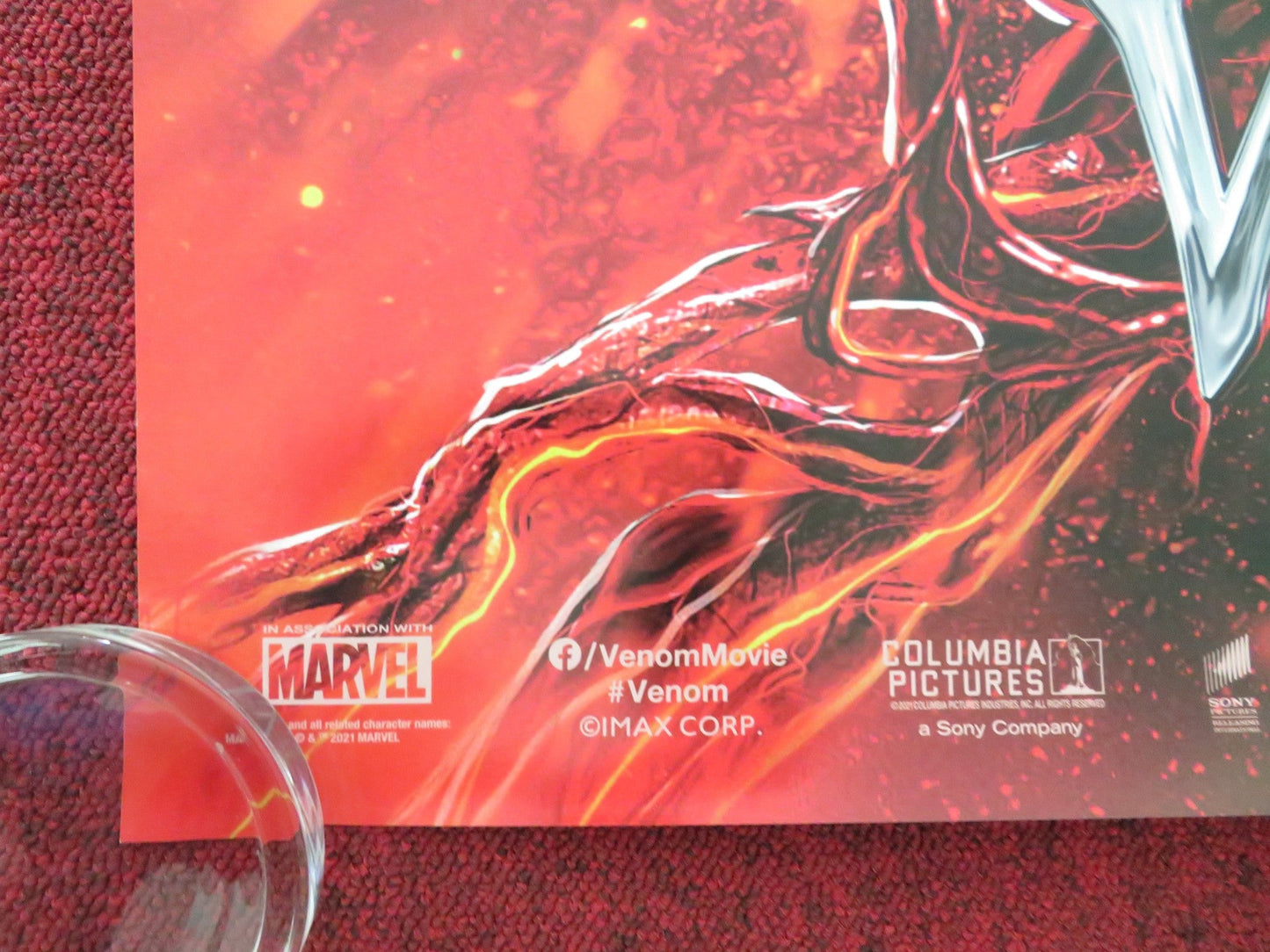 VENOM: LET THERE BE CARNAGE - B IMAX US ONE SHEET ROLLED POSTER TOM HARDY 2021 Movie posters