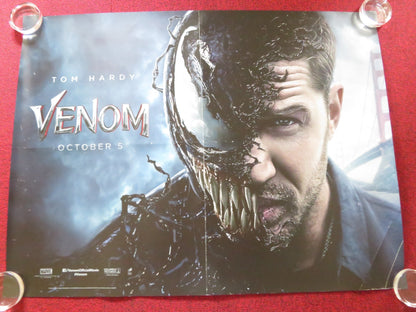VENOM UK QUAD ROLLED POSTER TOM HARDY MICHELLE WILLIAMS 2018 Rendezvous Cinema Movie posters