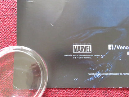 VENOM UK QUAD ROLLED POSTER TOM HARDY MICHELLE WILLIAMS 2018 Rendezvous Cinema Movie posters