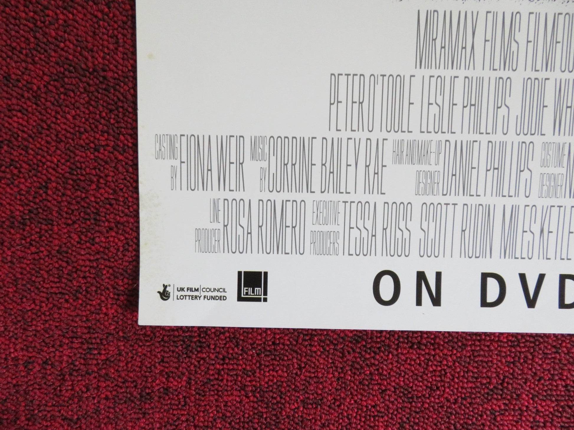 VENUS DVD POSTER PETER O'TOOLE LESLIE PHILLIPS 2006 Rendezvous Cinema Movie posters