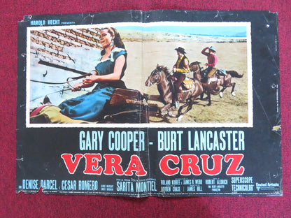 VERA CRUZ - A ITALIAN FOTOBUSTA POSTER GARY COOPER BURT LANCASTER R1970s Rendezvous Cinema Movie posters