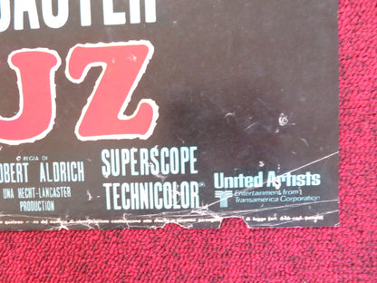 VERA CRUZ - B ITALIAN FOTOBUSTA POSTER GARY COOPER BURT LANCASTER R1970s Rendezvous Cinema Movie posters