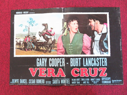 VERA CRUZ - C ITALIAN FOTOBUSTA POSTER GARY COOPER BURT LANCASTER R1970s Rendezvous Cinema Movie posters