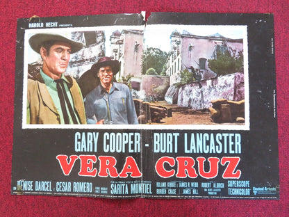 VERA CRUZ - D ITALIAN FOTOBUSTA POSTER GARY COOPER BURT LANCASTER R1970s Rendezvous Cinema Movie posters