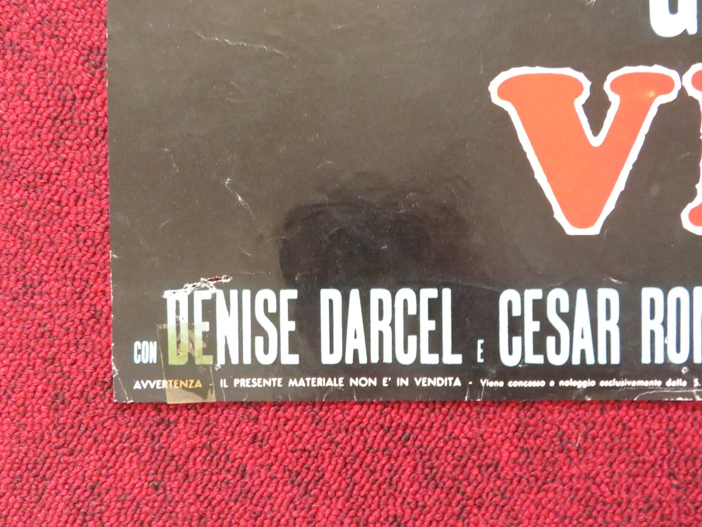 VERA CRUZ - D ITALIAN FOTOBUSTA POSTER GARY COOPER BURT LANCASTER R1970s Rendezvous Cinema Movie posters