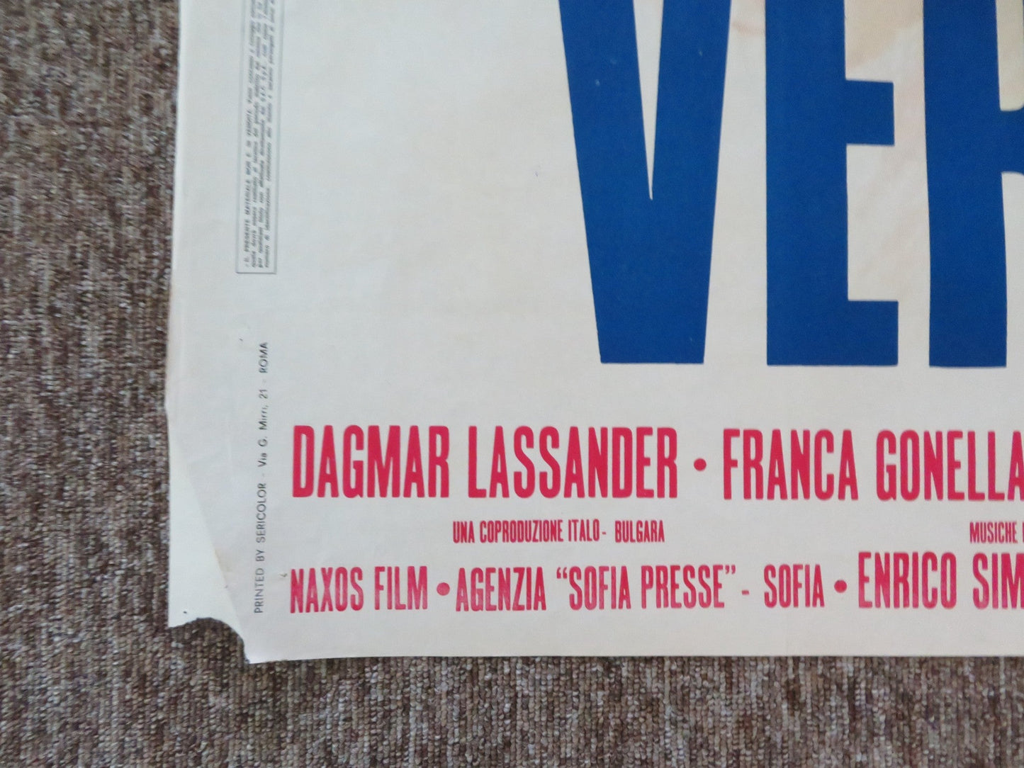 VERGINITA ITALIAN 2 FOGLIO POSTER ENRICO MARIA SALERNO DAGMAR LASSANDER 1974 Rendezvous Cinema Movie posters