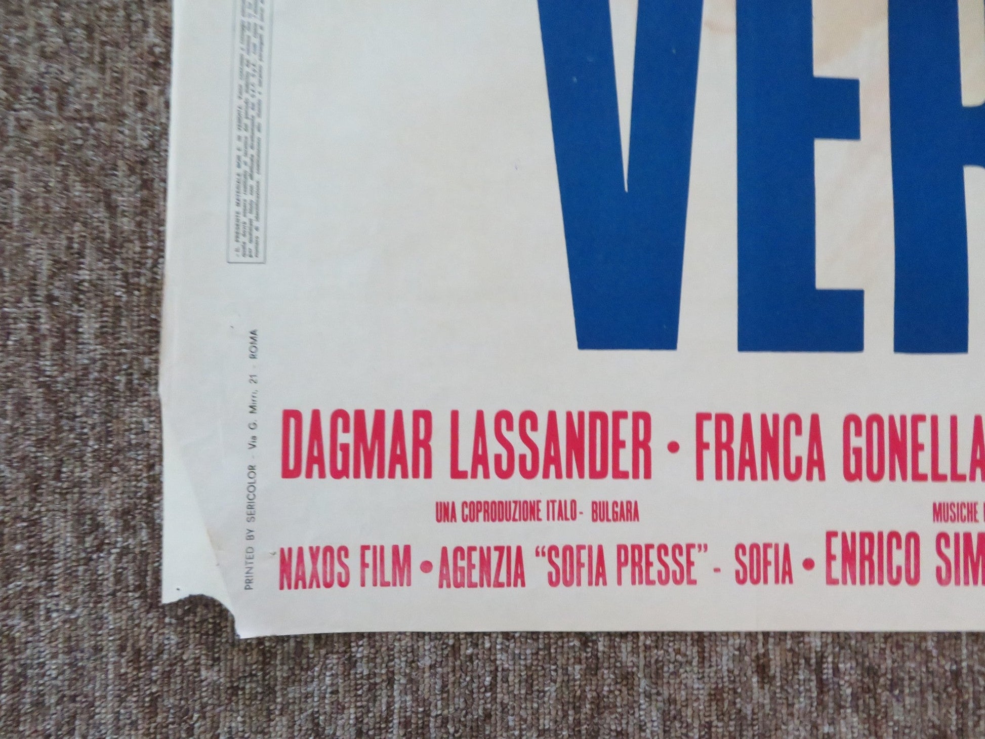 VERGINITA ITALIAN 2 FOGLIO POSTER ENRICO MARIA SALERNO DAGMAR LASSANDER 1974 Rendezvous Cinema Movie posters