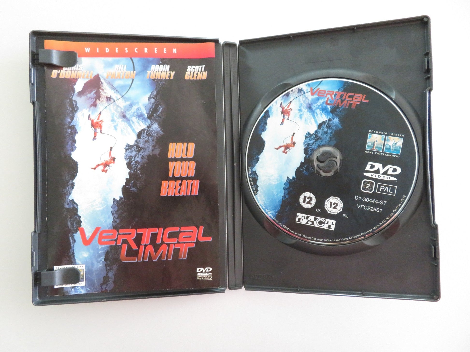 VERTICAL LIMIT (DVD) CHRIS O' DONNELL BILL PAXTON 2000 REGION 2 Movie posters