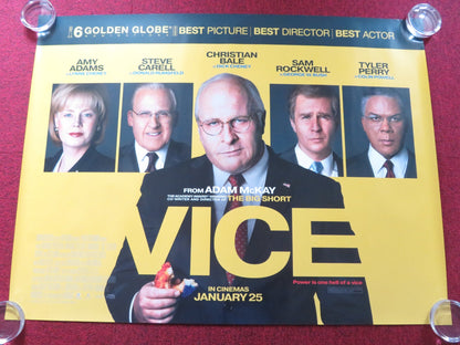 VICE UK QUAD ROLLED POSTER CHRISTIAN BALE SAM ROCKWELL 2018 Rendezvous Cinema Movie posters