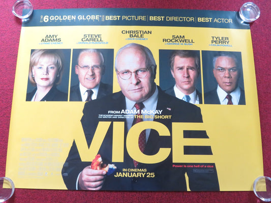 VICE UK QUAD ROLLED POSTER CHRISTIAN BALE SAM ROCKWELL 2018 Rendezvous Cinema Movie posters