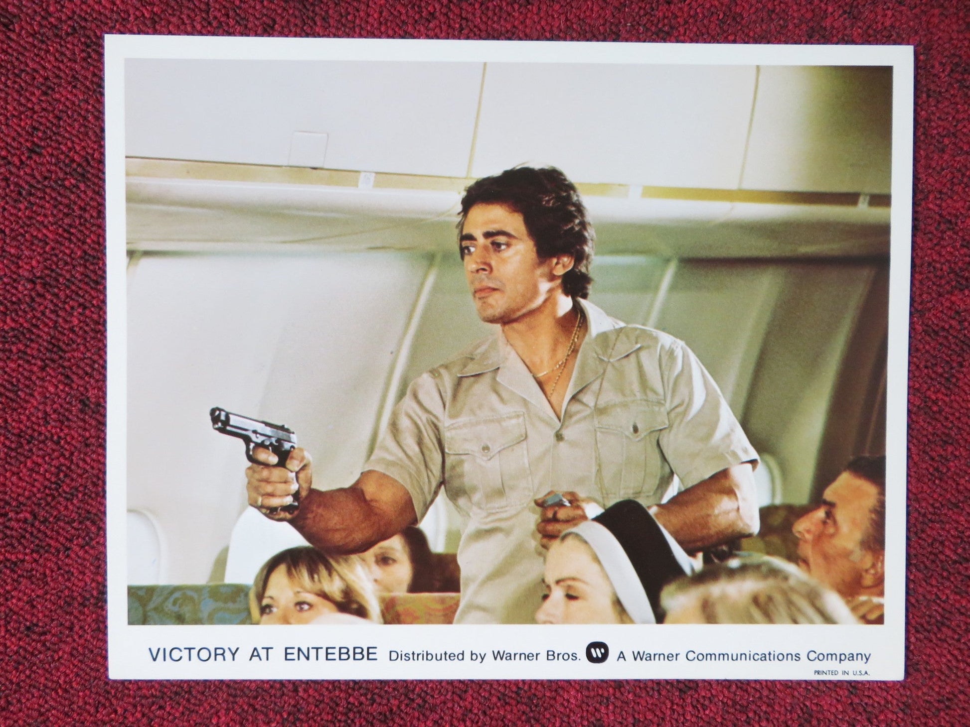 VICTORY AT ENTEBBE LOBBY CARD HELMUT BERGER LINDA BLAIR 1976 Rendezvous Cinema Movie posters