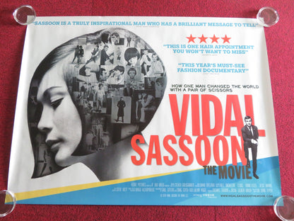VIDAL SASSOON: THE MOVIE UK QUAD ROLLED POSTER VIDAL SASSOON 2010 Rendezvous Cinema Movie posters
